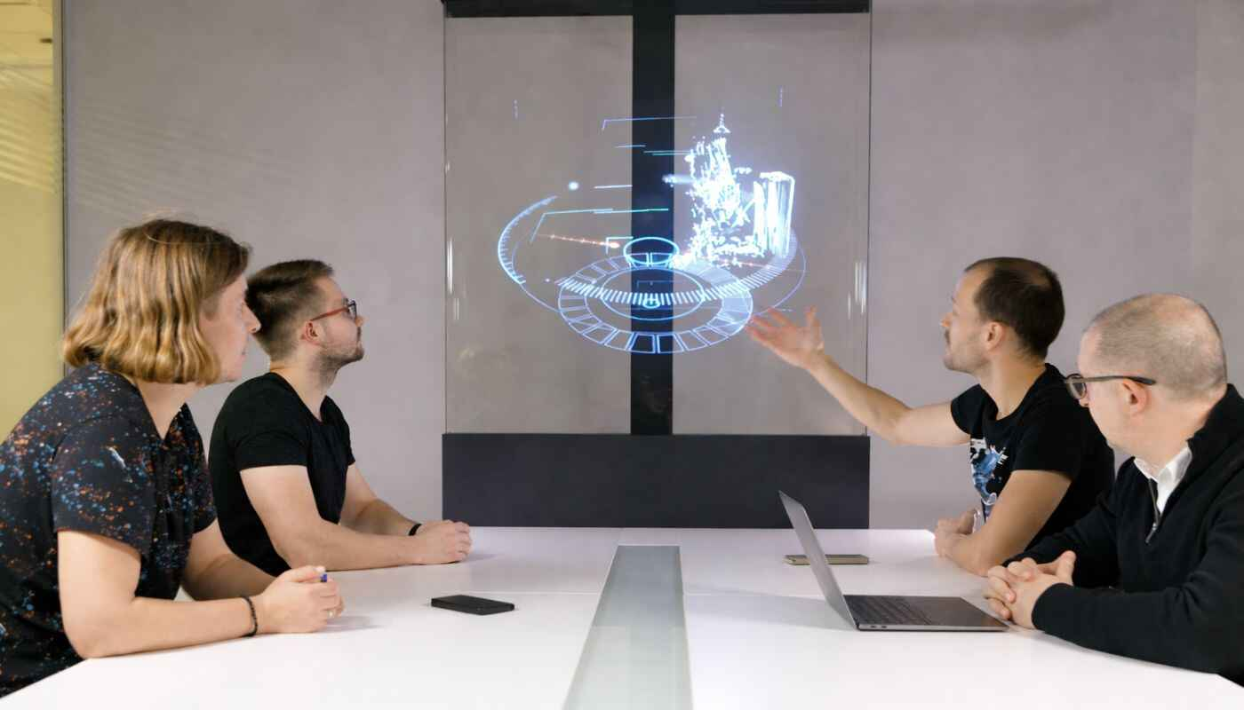 3D Hologram in Corporate Offices for Presentations